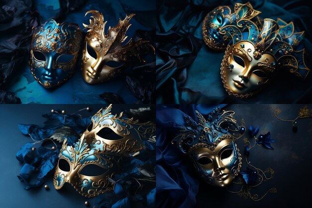 Masquerade venetian carnival and party mask