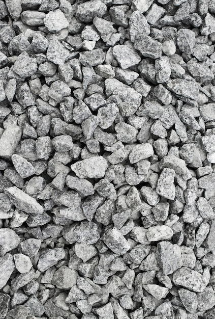 Mass of crushed stones