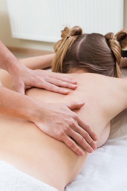 Massage in beauty salon