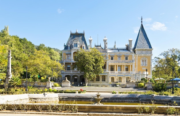 Massandra palace from large terrace Crimea