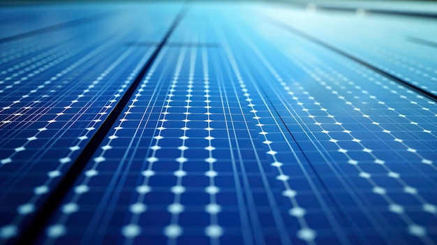 Massive Blue Solar Panel in the Laboratory