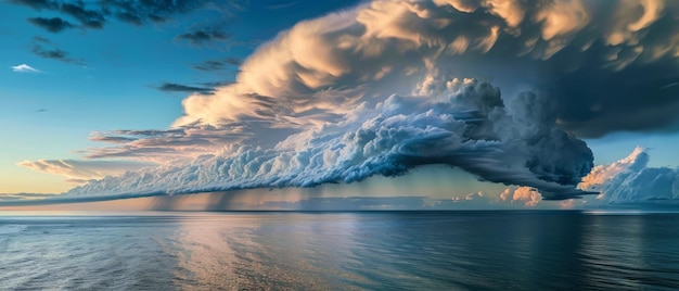 Massive Cloud Over Body of Water