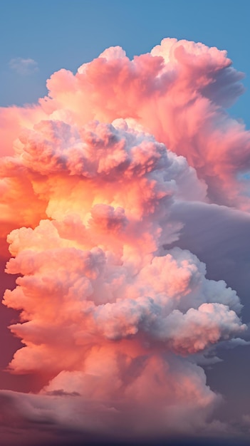 A massive cloud floating in the sky