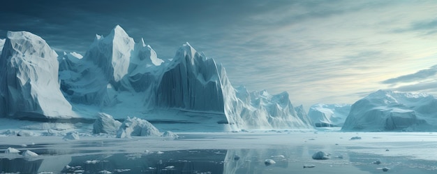 Massive glacier in the artic