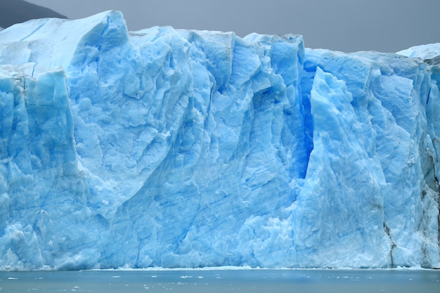 Massive glacier wall of Perito Moreno Glacier, El Calafate, Patagonia, Argentina