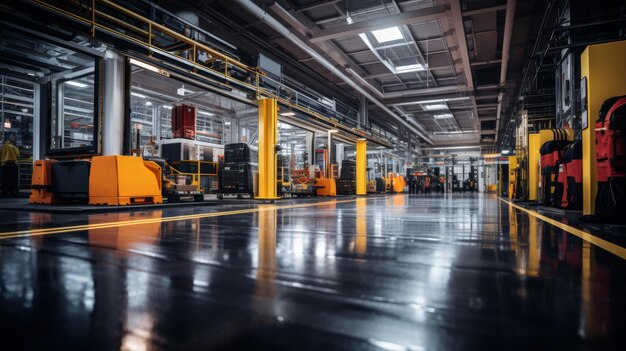 A Massive Warehouse Bursting With Various Machines