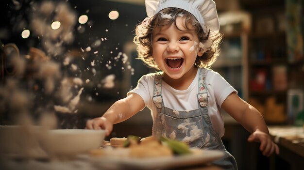 写真 料理の冒険は幼稚園児のキッチンから始まる