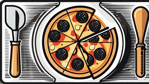 Foto padroneggiare l'arte della pizza