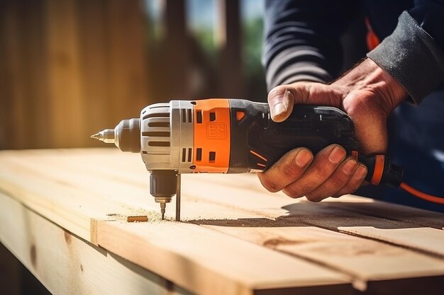 Photo mastering the craft exploring home improvement and expansion with a carpenter's expertise