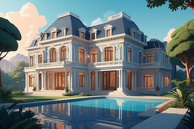 A Masterpiece of Luxury A 3D Architectural Extravagance
