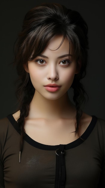 masterpiece realistic 27yr old female beautiful face phone wallpaper Professional Photo Generativ