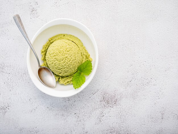 Matcha green tea ice cream