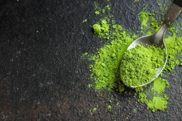 matcha - green tea powder, food supplement