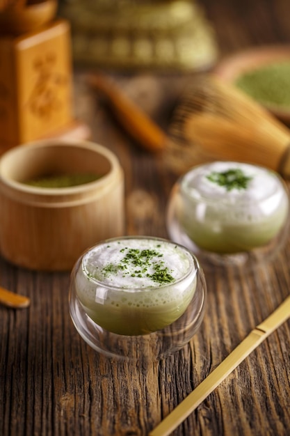 Matcha green tea tatte