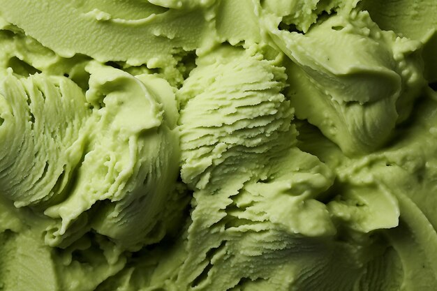 Photo matcha ice cream background texture