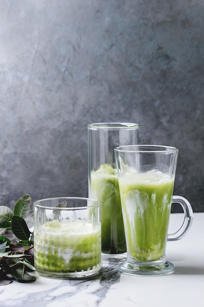 Matcha iced latte