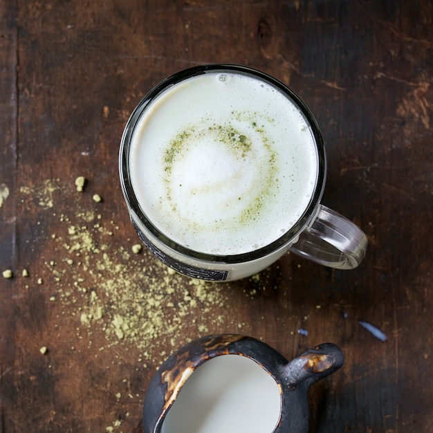 Matcha latte met melk