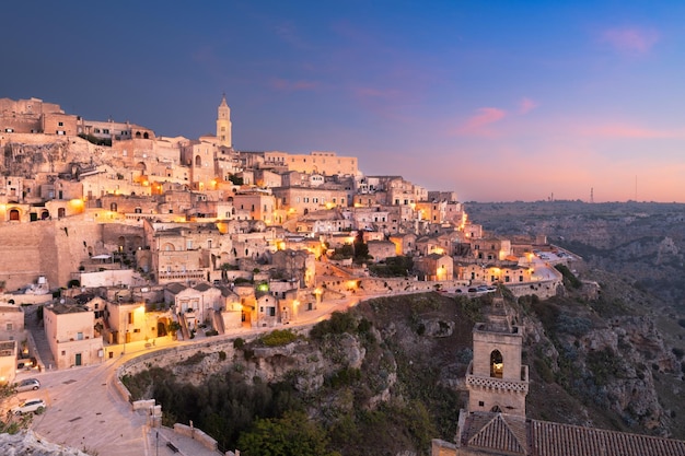 Photo matera italy on the canyon