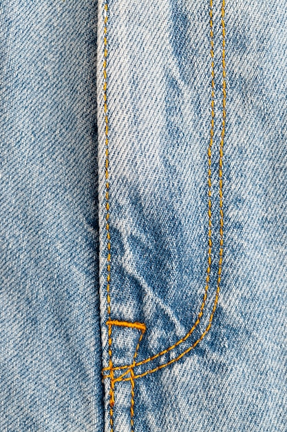 Materiaal gemaakt van blauwe denim