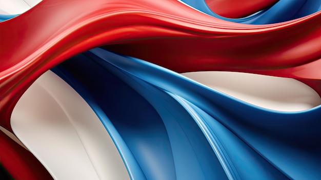 Materials red white and blue abstract