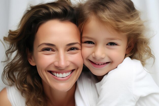 Foto affetto materno madre e figlia