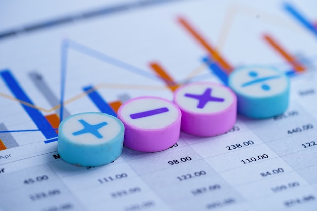 Math Symbols Charts Graphs spreadsheet.