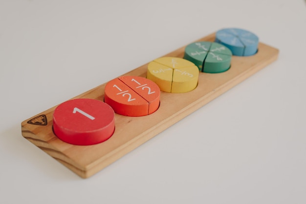 mathematical fractions Montessori training