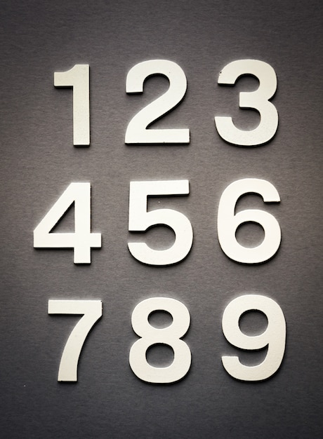 Photo mathematics background made with solid numbers