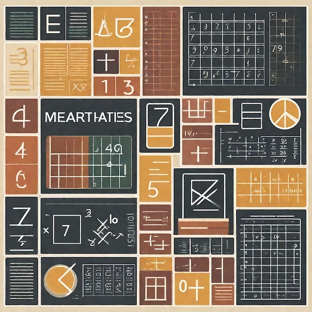 Mathematics Class with Equations on the Blackboard