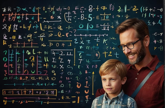 Mathematics Fun Dad Son Equation