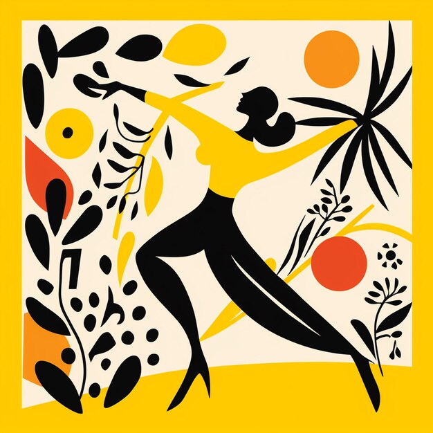 Illustrazione in stile matisse