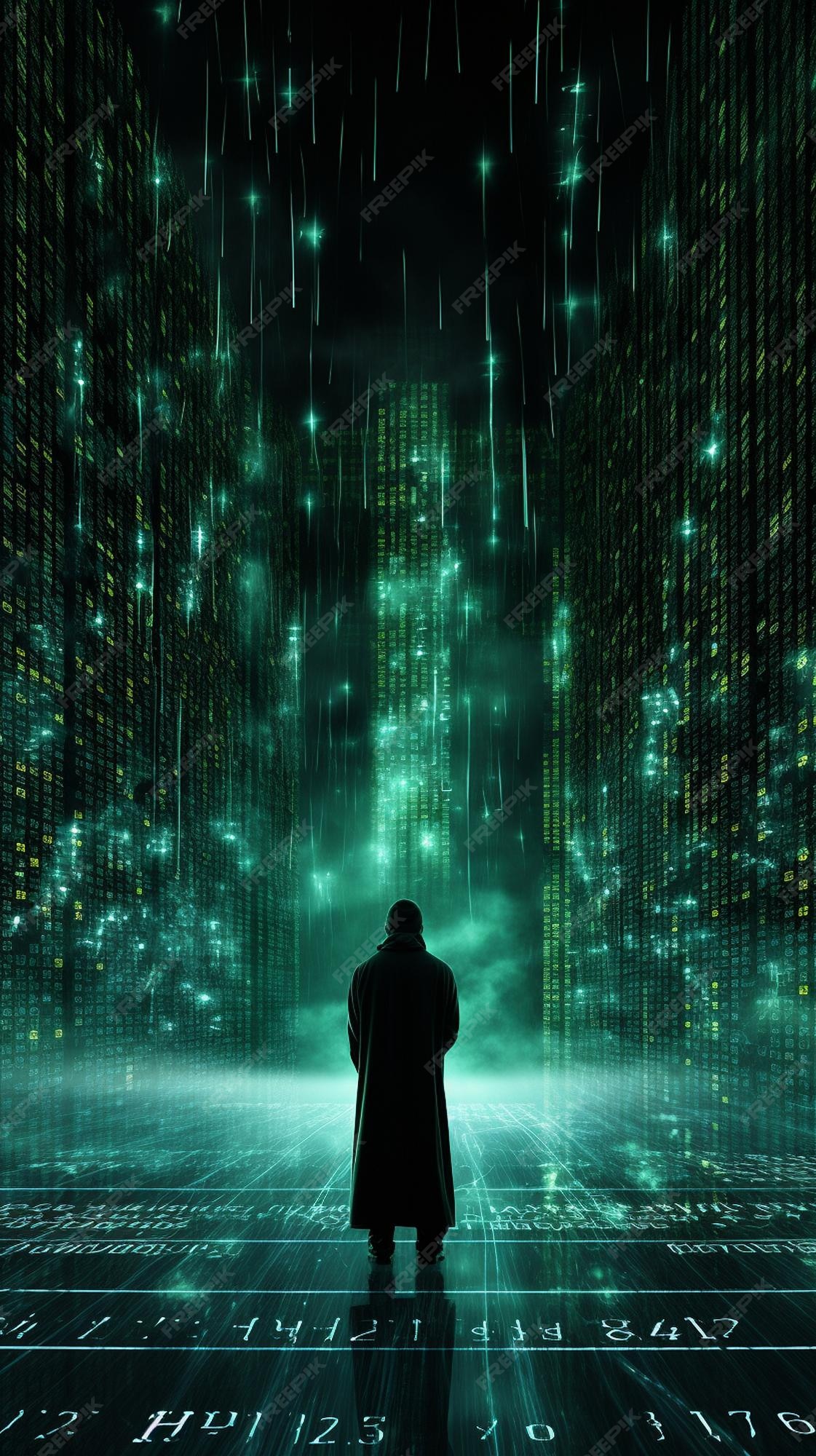 Premium AI Image | a matrix code