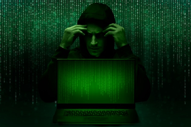 Matrix hacker achtergrond