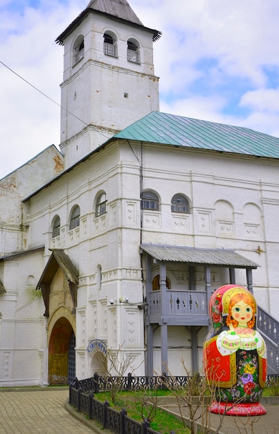 Matryoshka doll at the Holy Gates of the Yaroslavl Kremlin