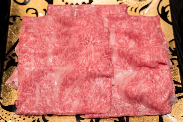 Photo matsusaka beef closeup