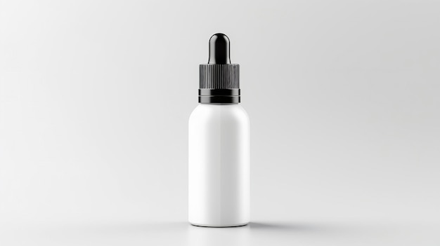 Matte Metallic Dropper Bottle Mockup