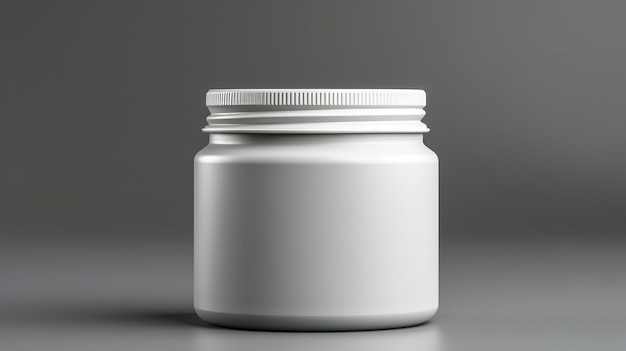 Matte Metallic Protein Jar Mockup