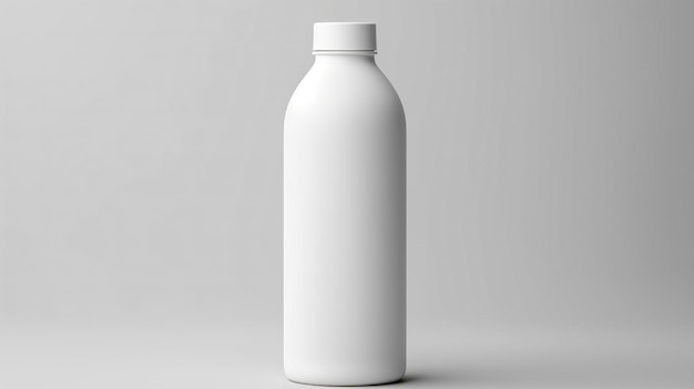 Matte Plastic 20oz Bottle Mockup