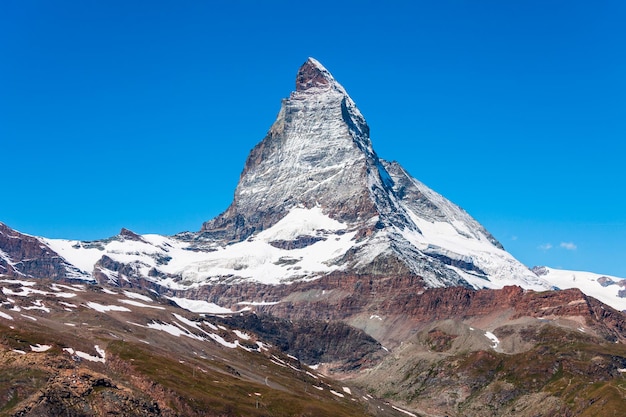 Matterhorn-bergketen in zwitserland