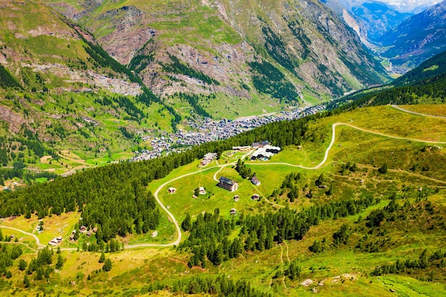 Matterhorn-bergketen in Zwitserland