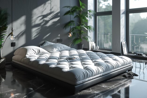 Photo mattress in the modern interior