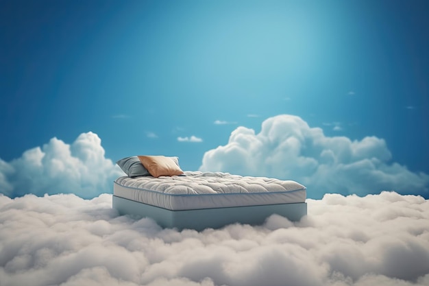 Mattress orthopedic mattress in the clouds white soft like a white cloud sweet dreams