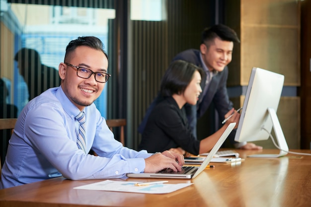 Mature businessman in office