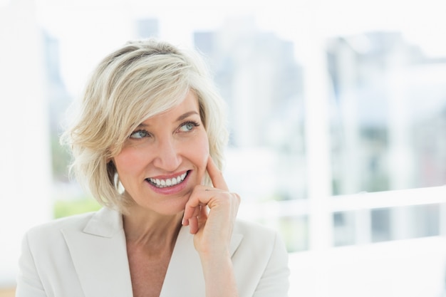 Mature businesswoman looking away