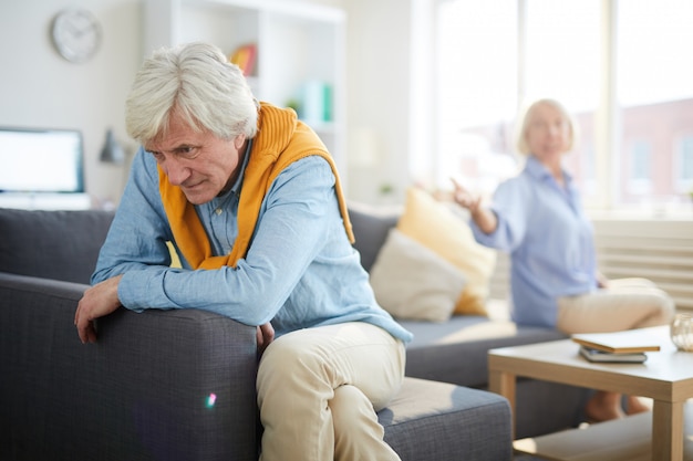 Mature Couple Fighting