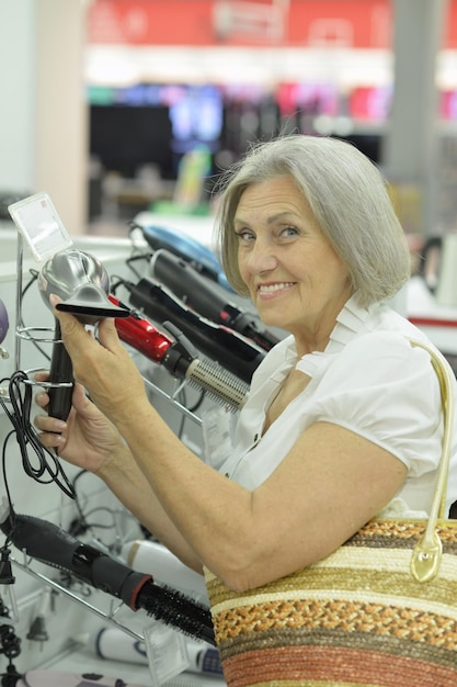 Mature woman in mall