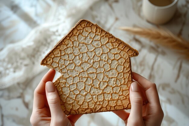 Matzah House Symbol of Family on Passover