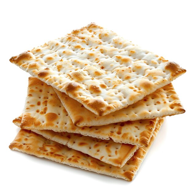 Photo matzah isolated on white background