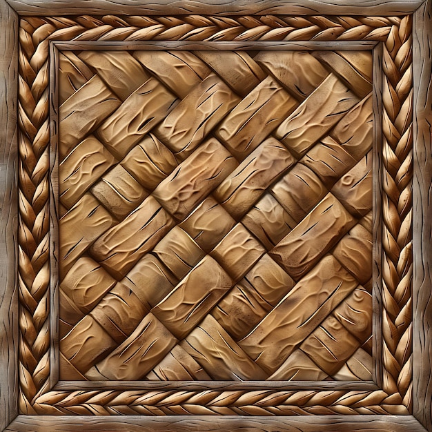 Matzah met textuur van geweven wicker wicker collage effect na illustratie trending achtergrond decor