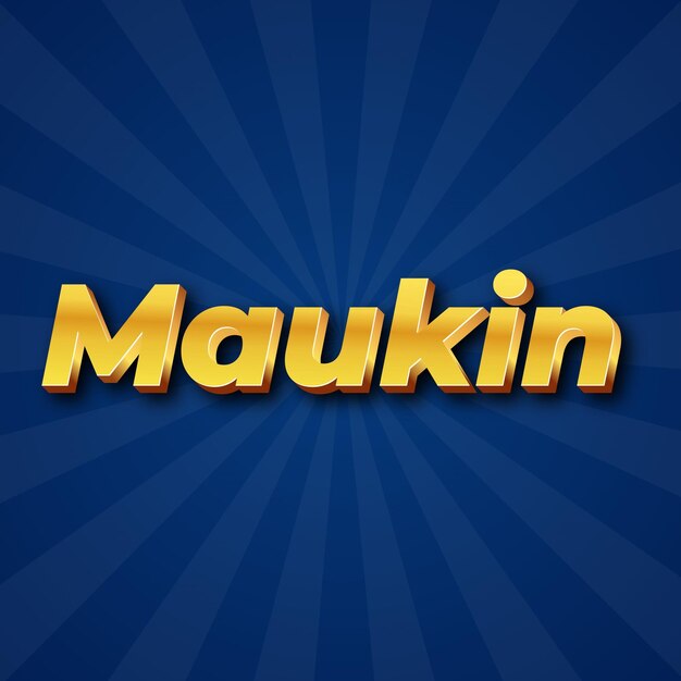 Maukin text effect gold jpg attractive background card photo